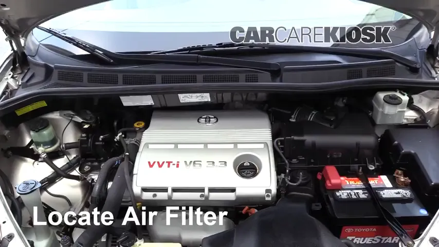 2006 Toyota Sienna LE 3.3L V6 Filtro de aire (motor) Cambio